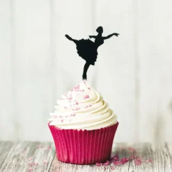 Cerf Dellier Cupcake Toppers Danseuse (x 8)