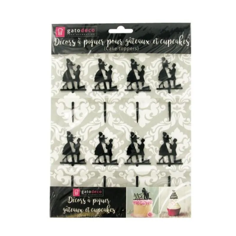 Cerf Dellier Cupcake Toppers Déclaration (x 8)