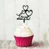Cerf Dellier Cupcake Toppers Love (x8)