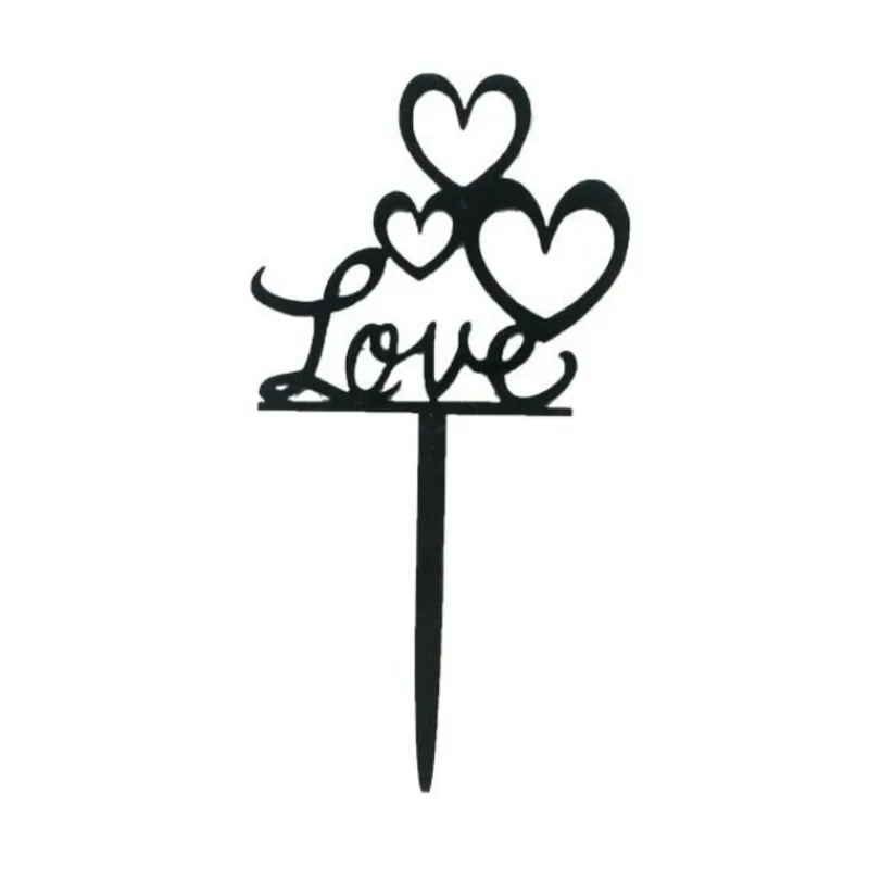 Cerf Dellier Cupcake Toppers Love (x8)