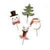 Cerf Dellier Cupcake Toppers Merry Christmas assortis (x8)