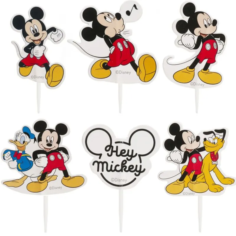 Cerf Dellier Cupcake Toppers Mickey assortis (x30)