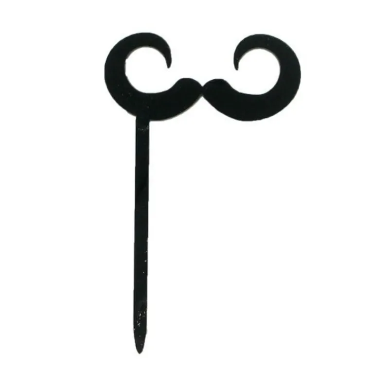 Cerf Dellier Cupcake Toppers Moustaches (x 8)