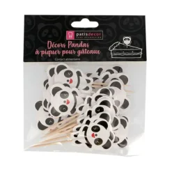 Cerf Dellier Cupcake Toppers Pandas (x 24)