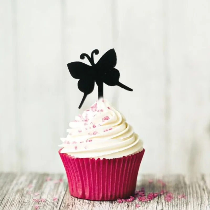Cerf Dellier Cupcake Toppers Papillons (x8)