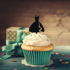Cerf Dellier Cupcake Toppers Robe (x 8)