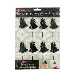 Cerf Dellier Cupcake Toppers Valse (x 8)