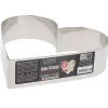 Cerf Dellier Cœur à mousse inox H 4,5 cm L 18 cm
