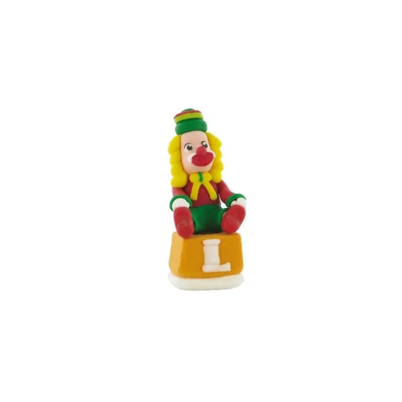 Cerf Dellier Décor comestible Clown sur un cube (x20)