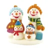 Cerf Dellier Décor comestible Famille de bonshommes de neige