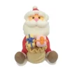 Cerf Dellier Décor comestible Père Noël assis cadeau