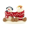 Cerf Dellier Décor comestible Père Noël et Bonhomme de neige Echarpe