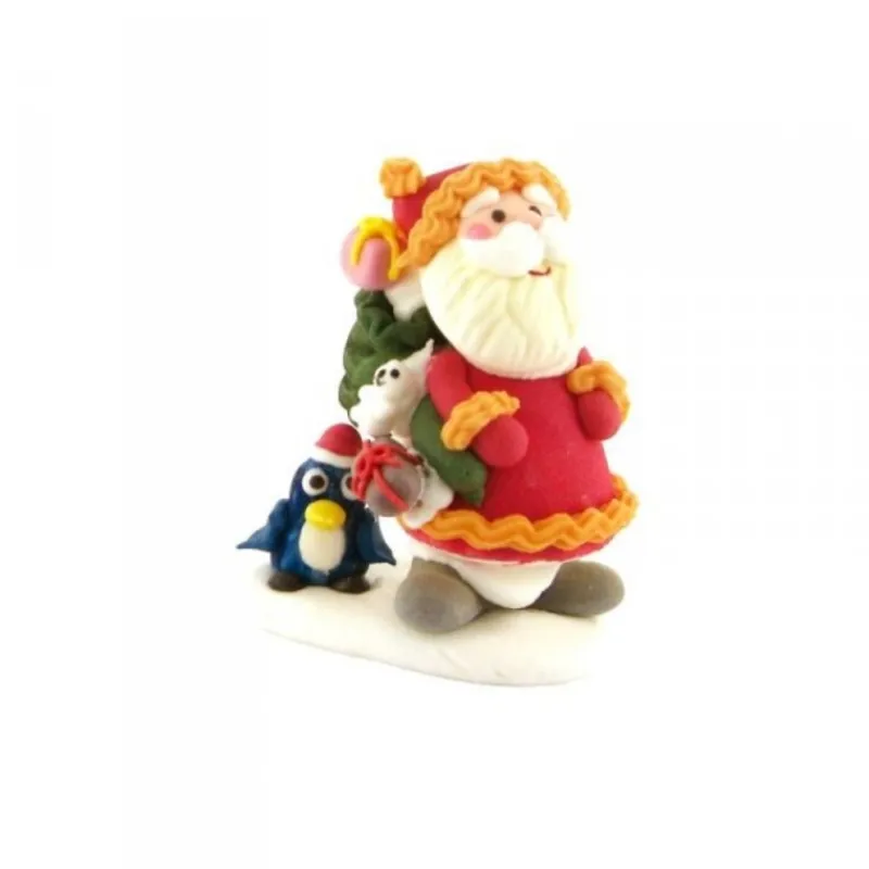 Cerf Dellier Décor comestible Père Noël et pingouin (x20)