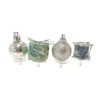 Cerf Dellier Décors assortis bleu argent à piquer sur bûches (x24)