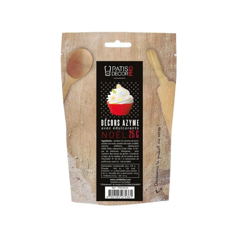 Cerf Dellier Décors azyme Noël 25 g - DDM 02/25