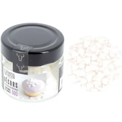 Cerf Dellier Décors comestibles cœurs blancs 50 g