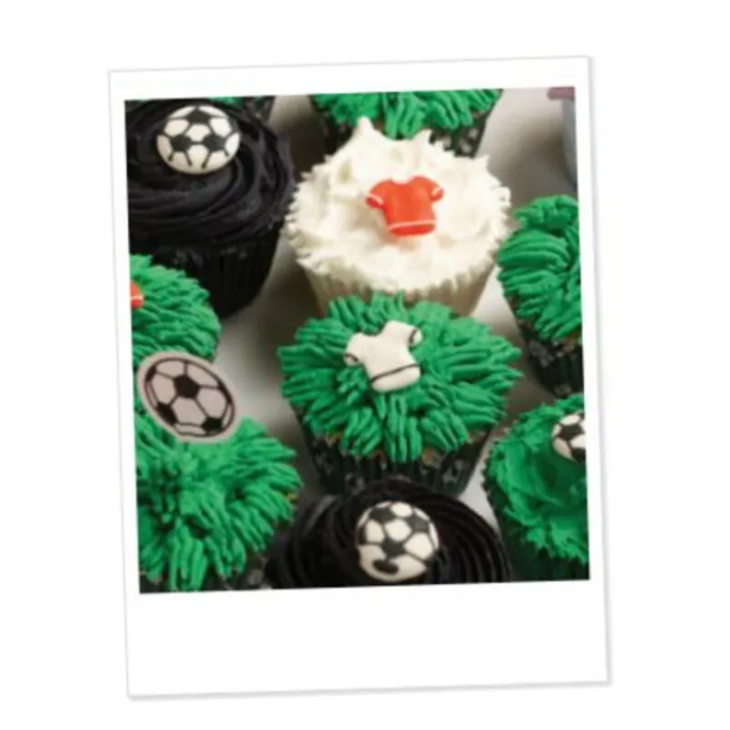 Cerf Dellier Décors comestibles football assortis (x 12)