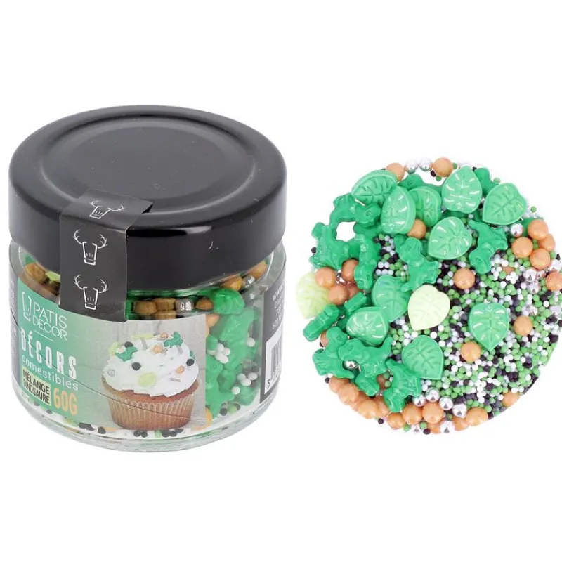 Cerf Dellier Décors comestibles mélange dinosaure 60 g