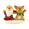 Cerf Dellier Décors comestibles Père Noël et renne assis (x20)