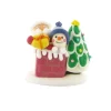 Cerf Dellier Décors comestibles Père Noël cheminée (x24)