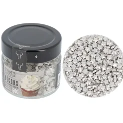 Cerf Dellier Décors comestibles étoiles argentées 60 g