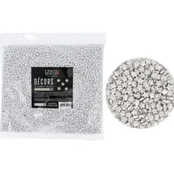 Cerf Dellier Décors comestibles étoiles argentées 1 kg