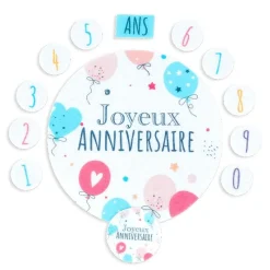 Cerf Dellier Décors en azyme assortis thème anniversaire n°2