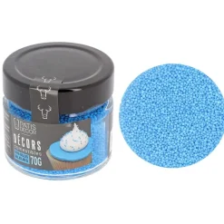 Cerf Dellier Décors mini billes comestibles bleues