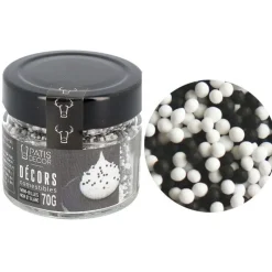 Cerf Dellier Décors mini billes noires et blanches