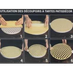 Cerf Dellier Découpoir à tarte losanges 30 cm
