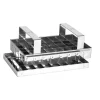 Cerf Dellier Découpoir inox à caramels 40 cases carrées de 25 mm avec support 20x12,5 cm