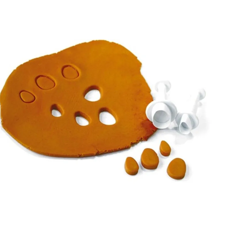 Cerf Dellier Découpoirs éjecteurs mini-ovales Patisdecor (x 4)