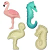 Cerf Dellier Découpoirs relief Flamant Rose et Hippocampe (x2)
