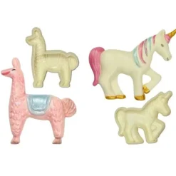 Cerf Dellier Découpoirs relief Licorne et Lama (x2)