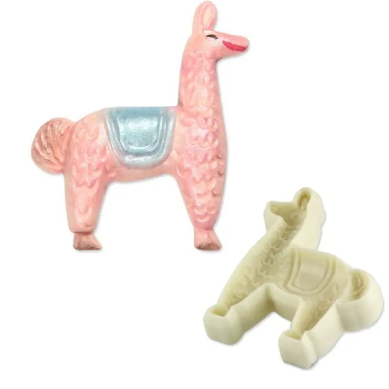 Cerf Dellier Découpoirs relief Licorne et Lama (x2)