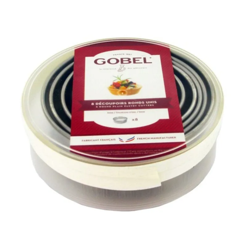Cerf Dellier Découpoirs ronds unis inox (x 8)