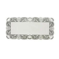 Cerf Dellier Dentelle blanche 34 x16 cm (x 250)