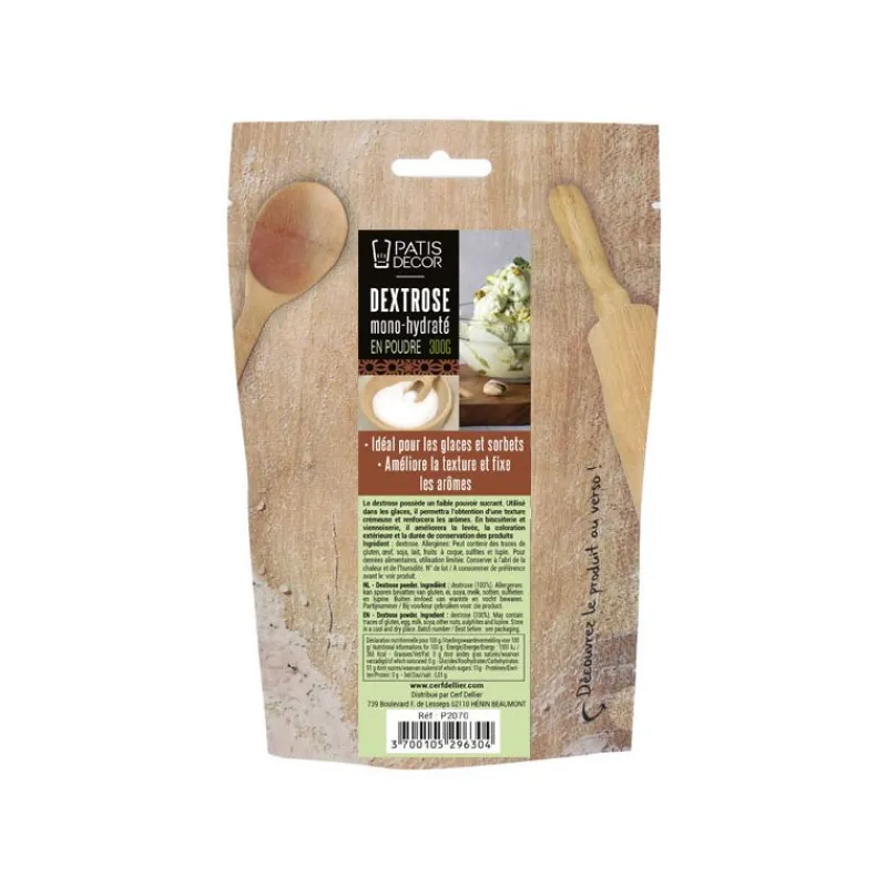 Cerf Dellier Dextrose mono-hydraté en poudre 300 g