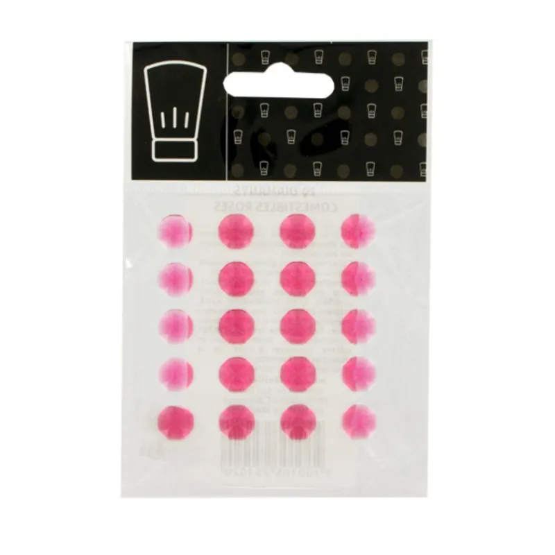 Cerf Dellier Diamant comestible rose (x 20)