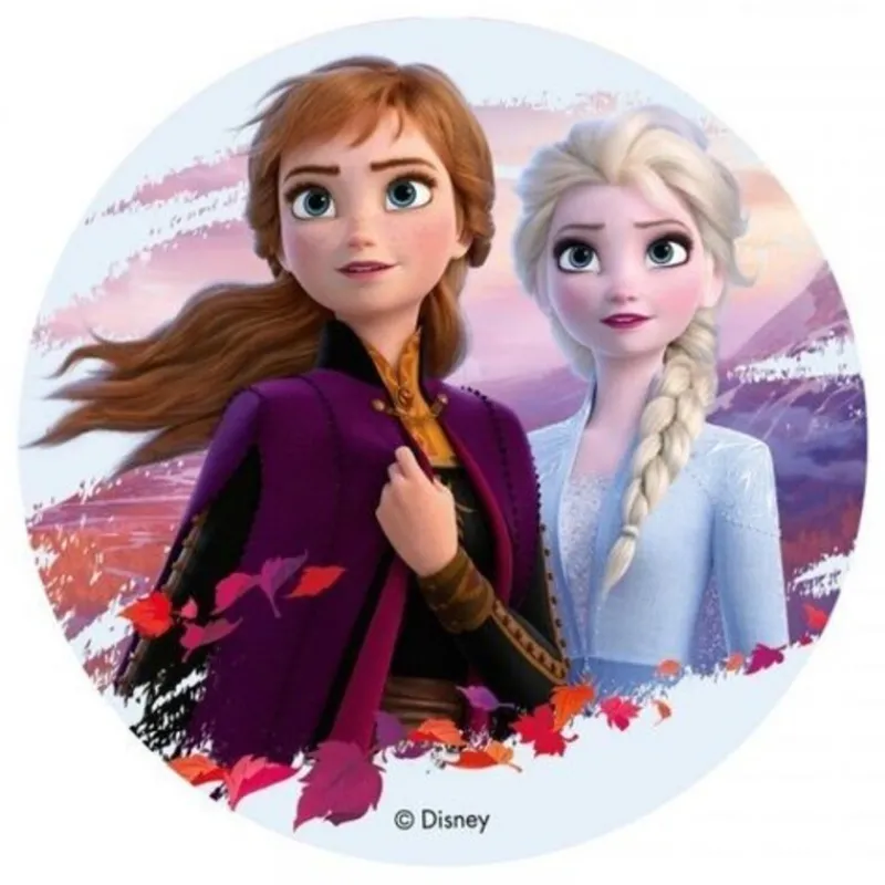 Cerf Dellier Disque azyme Elsa et Anna La reine des Neiges 2 - 20 cm