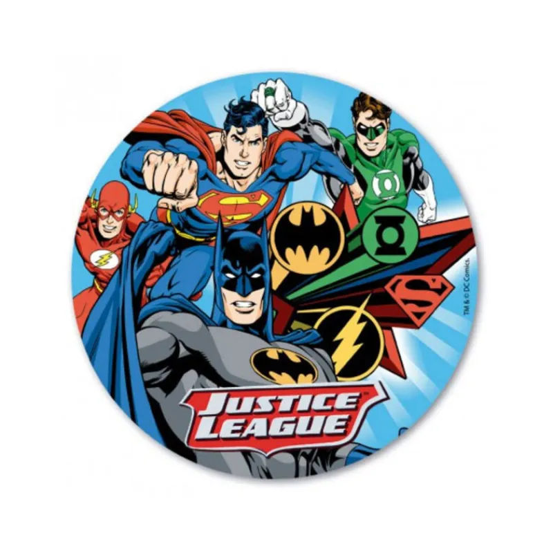 Cerf Dellier Disque azyme Justice League 20 cm
