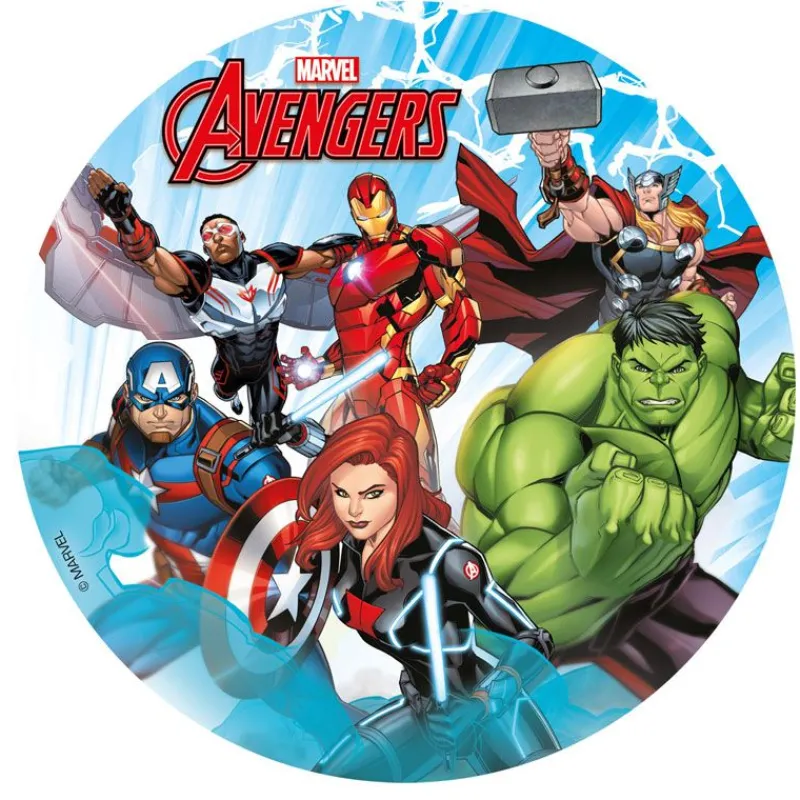 Cerf Dellier Disque gâteau en azyme Avengers 15,5 cm - DDM 05/24