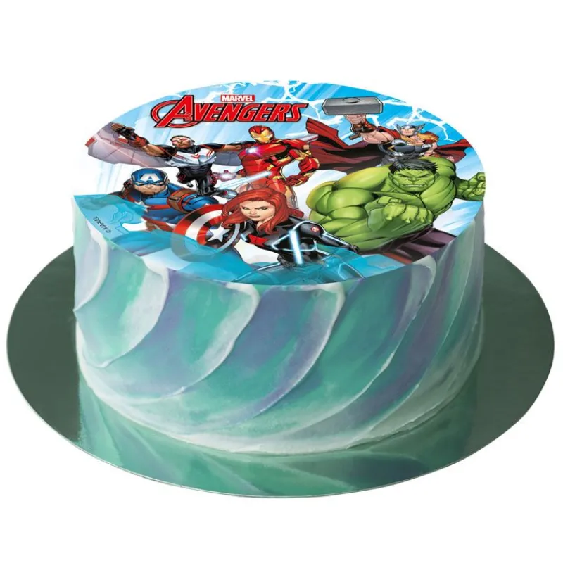 Cerf Dellier Disque gâteau en azyme Avengers 15,5 cm - DDM 05/24
