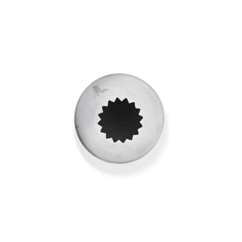 Cerf Dellier Douille cannelée petits fours inox Ø 14 mm 16 dents