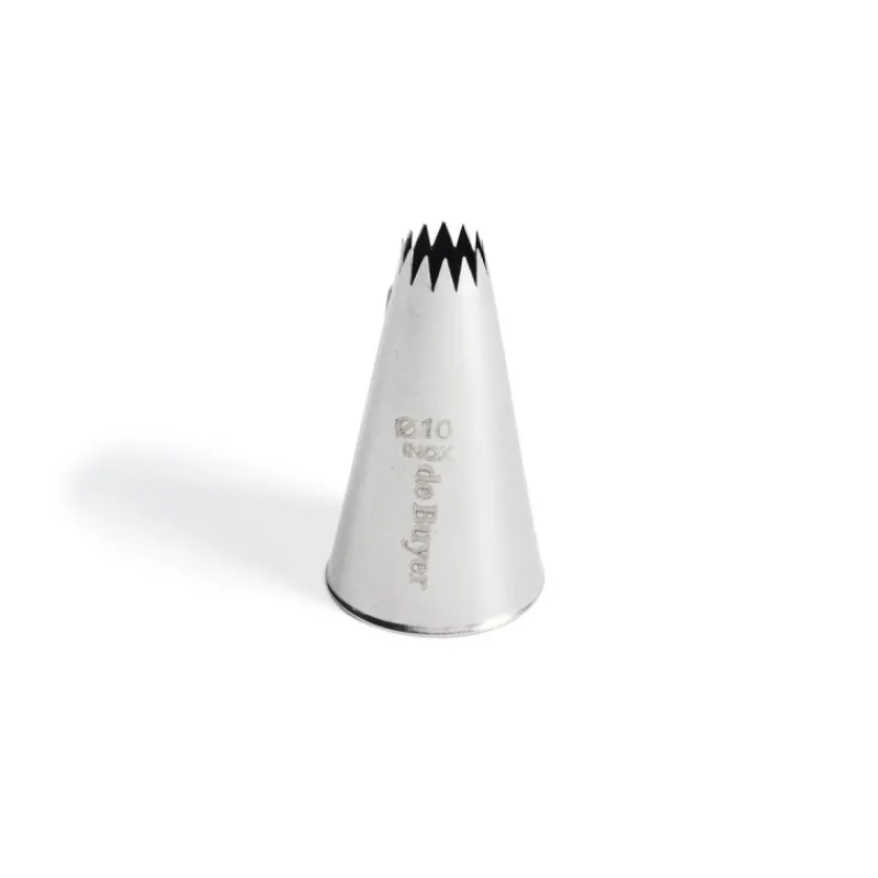 Cerf Dellier Douille cannelée petits fours inox Ø 10 mm 14 dents
