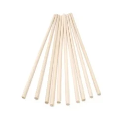 Cerf Dellier Dowel rods bois pour pièce montée PME 29,5 cm (x 12)