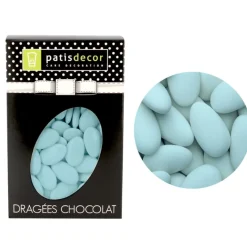 Cerf Dellier Dragées chocolat bleu ciel Patisdécor 500 g