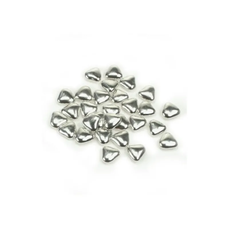 Cerf Dellier Dragées mini coeurs argentées (150 g)