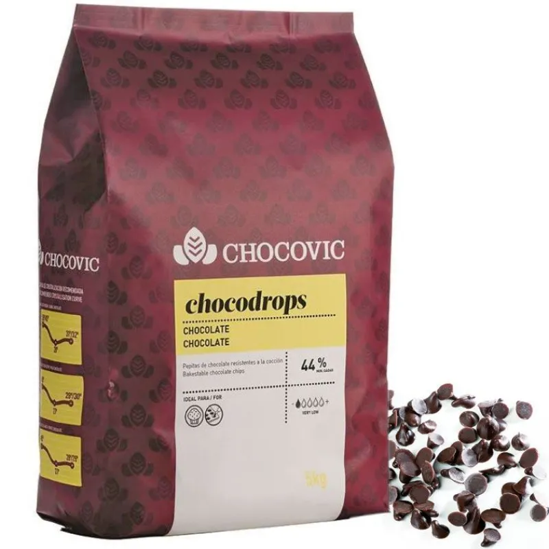 Cerf Dellier Drops de chocolat noir 44% 5 Kg