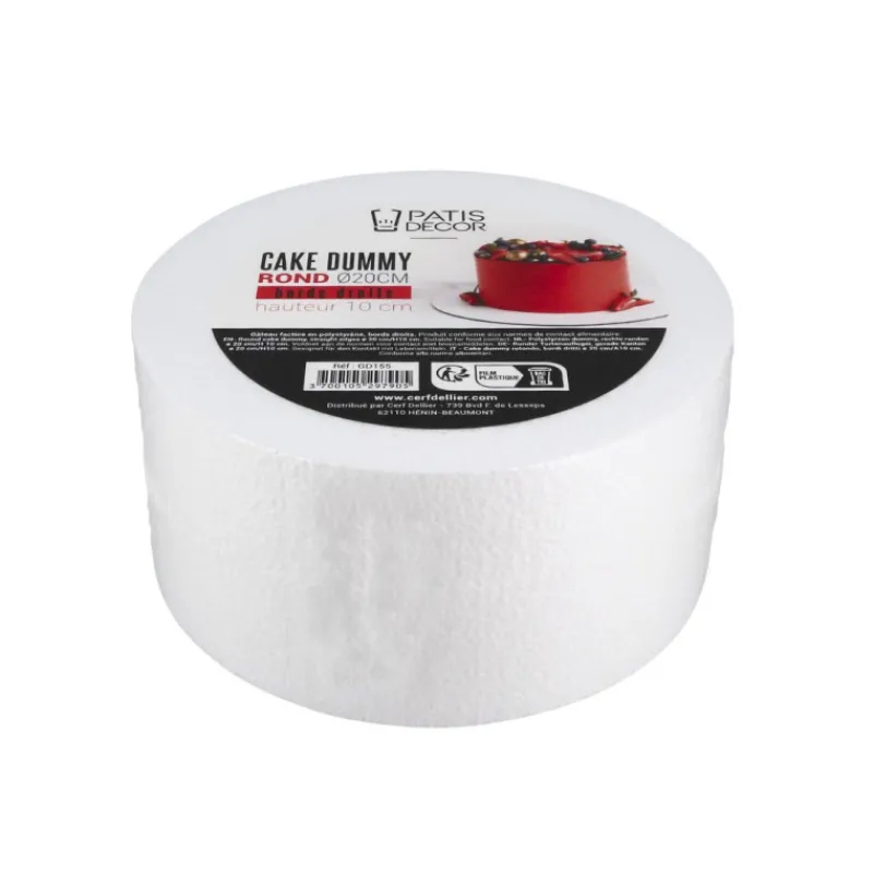 Cerf Dellier Dummy rond contours droits H10 cm - Ø 20 cm